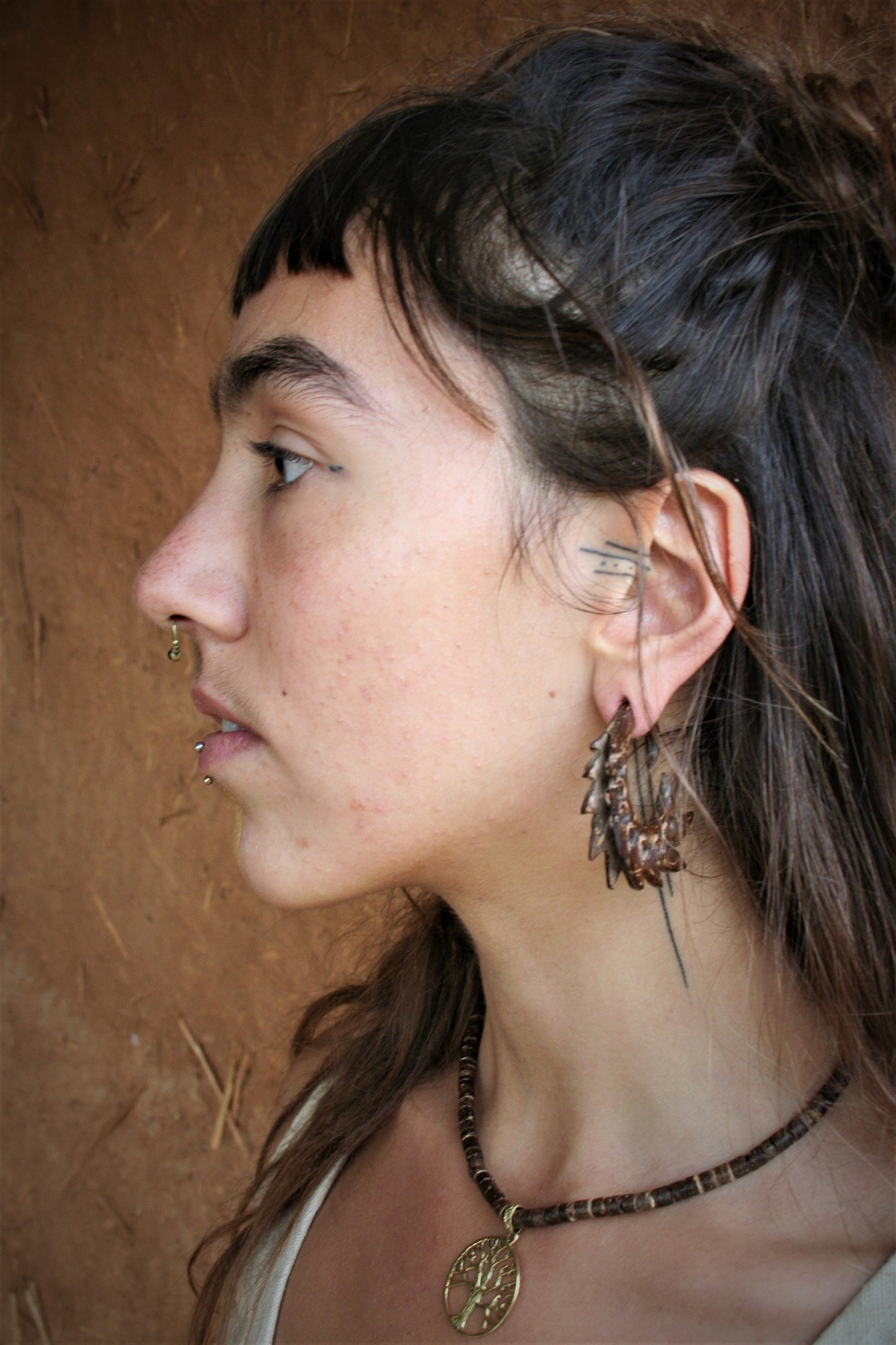 Handmade Coconut Gauges, Gauge Earrings, Coconut Earrings, Wood piercing, Wood Earrings, Tribal Style, Coconut Expanders, Ear Stretchers