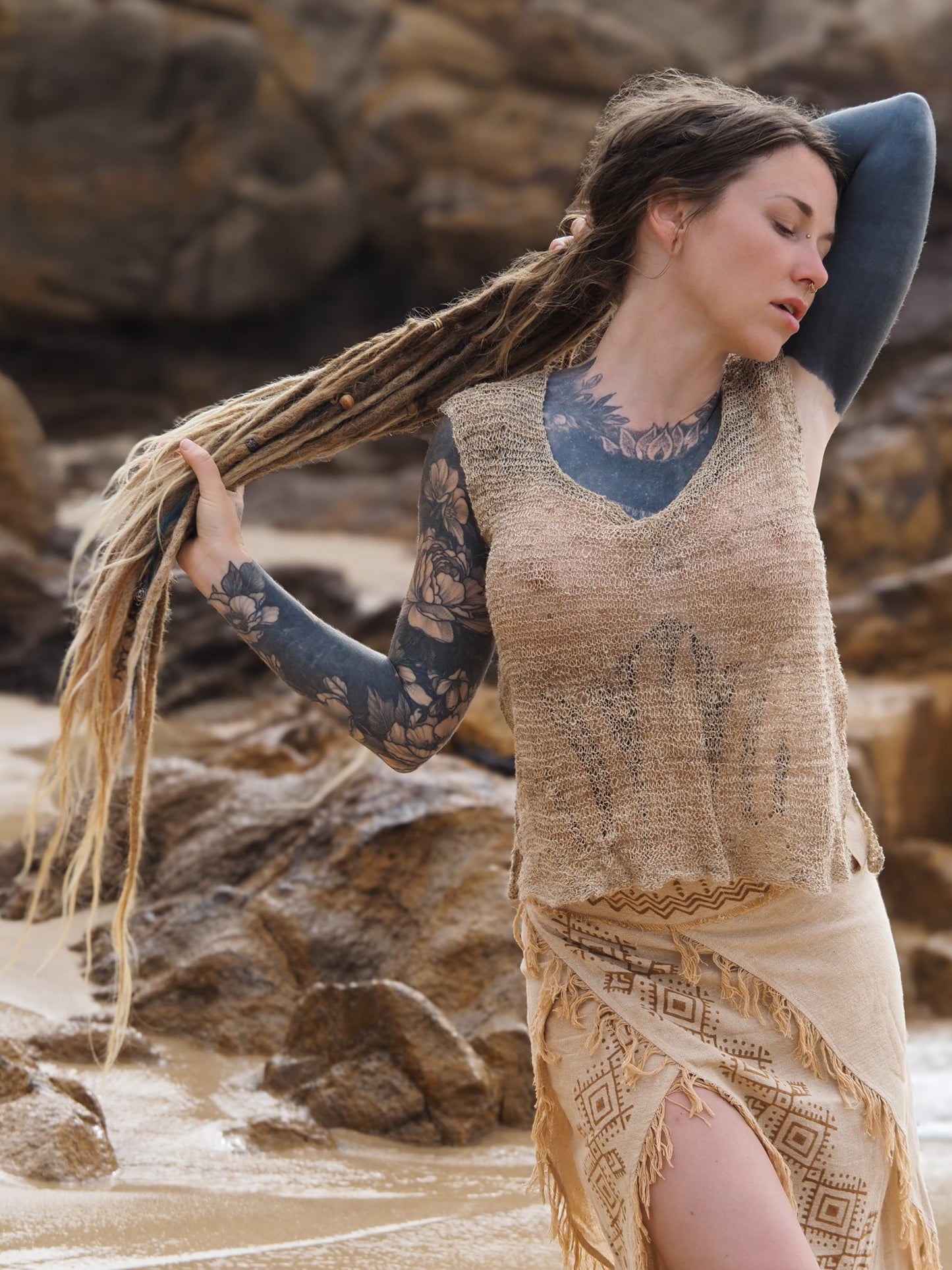 Hand Crochet Nettle Top