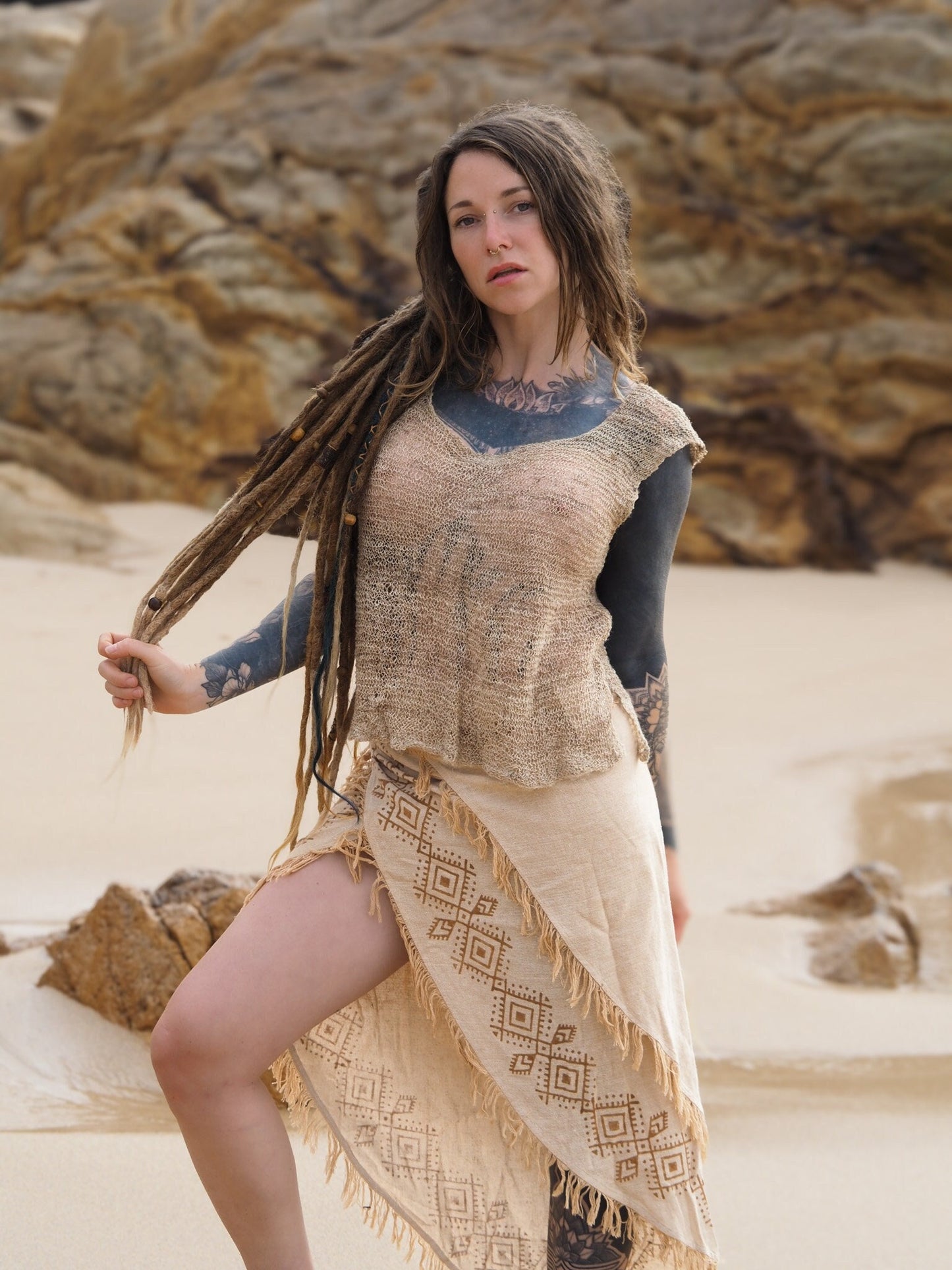 Hand Crochet Nettle Top