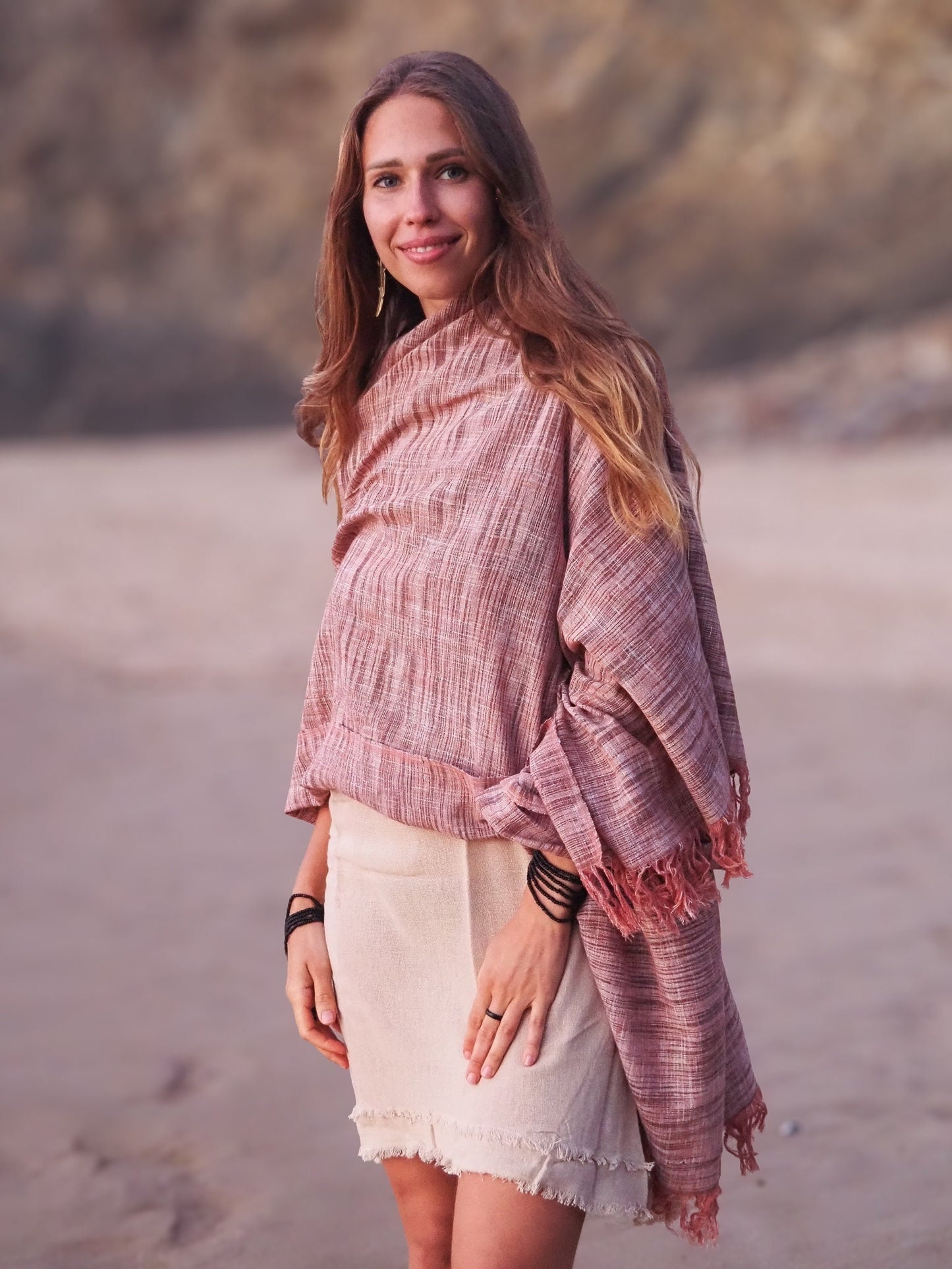 Earthy Khadi Shawl, Cotton Shawl, Khadi Shawl, Unisex Shawl, Hand Loomed Shawl, Hippie Clothing, Earthy Accessories, Earthy Shawl, Boho