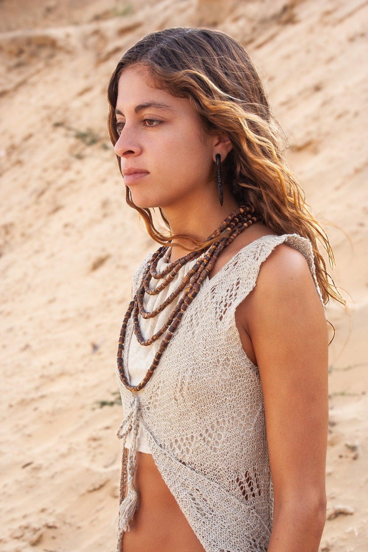 Earthy Nettle Crochet Tunic