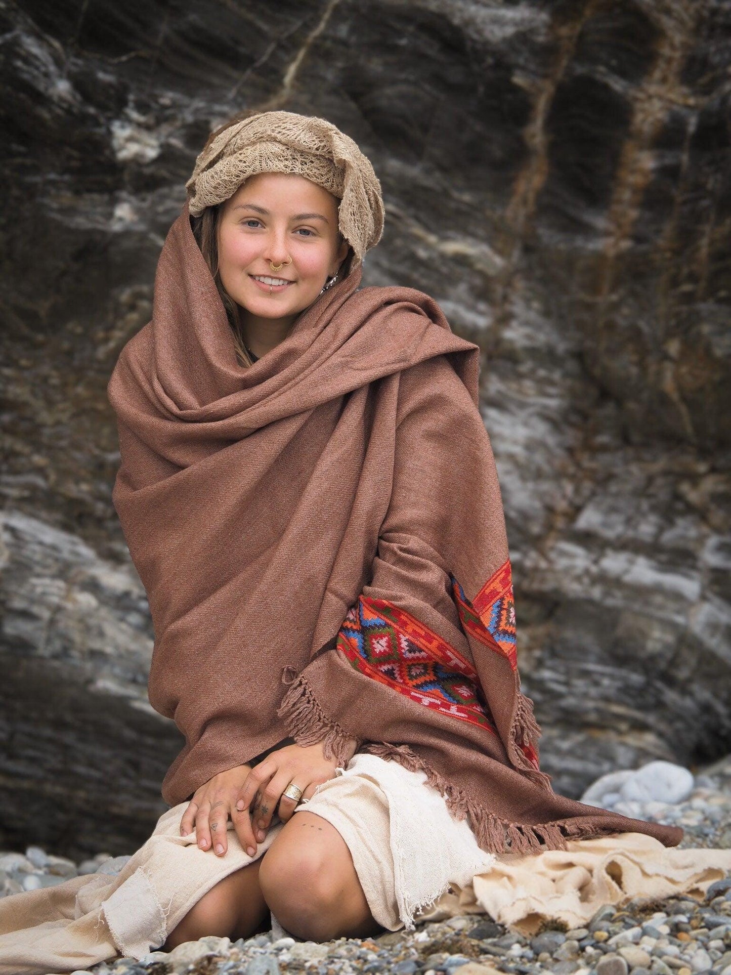 Woolen Kullu Shawl