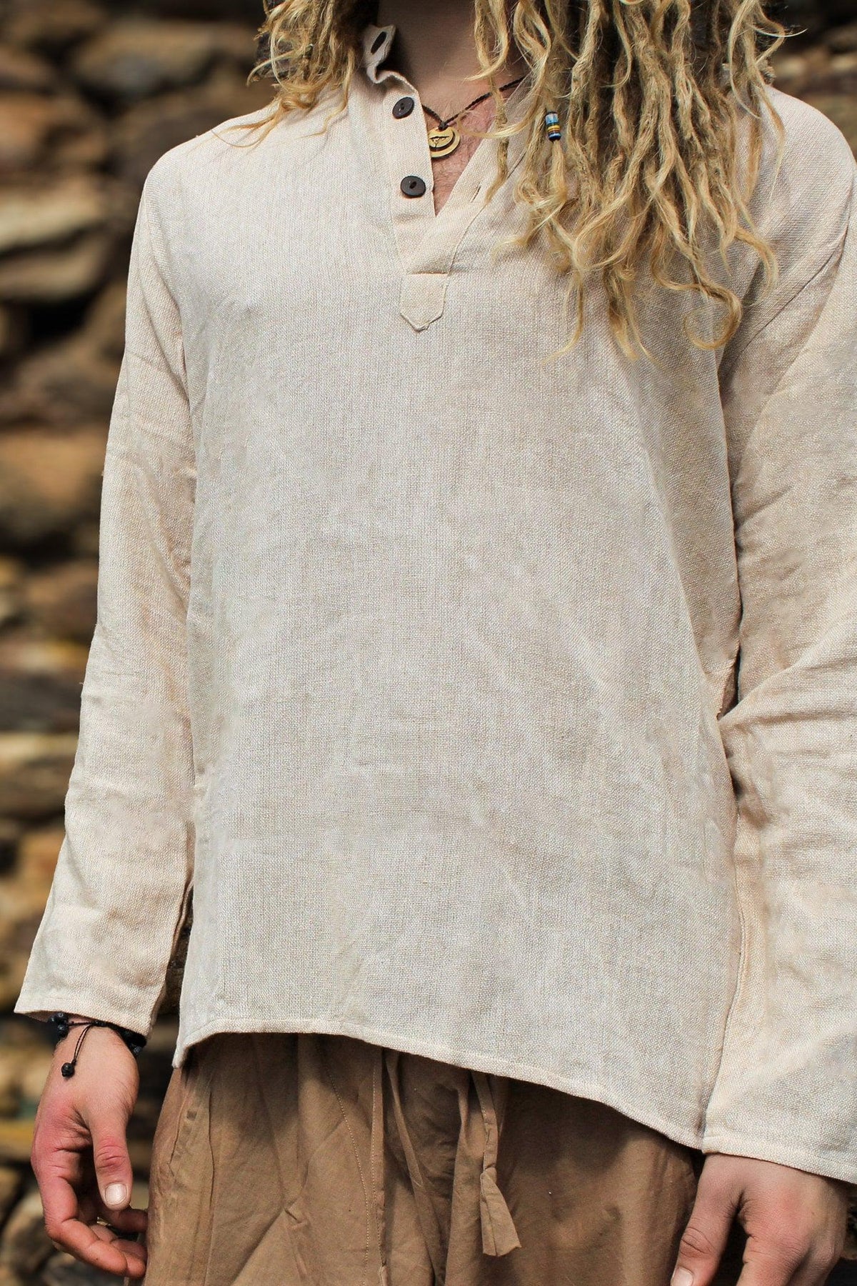 Natural Jute Men Shirt