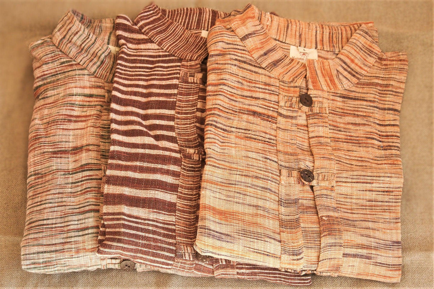 Men Khadi Shirt, Khadi Long Sleeve Shirt, Earthy Men Shirt, Ethnic Shirt, Ceremonial Shirt, Handwoven Shirt, Earthy Clothing, Boho