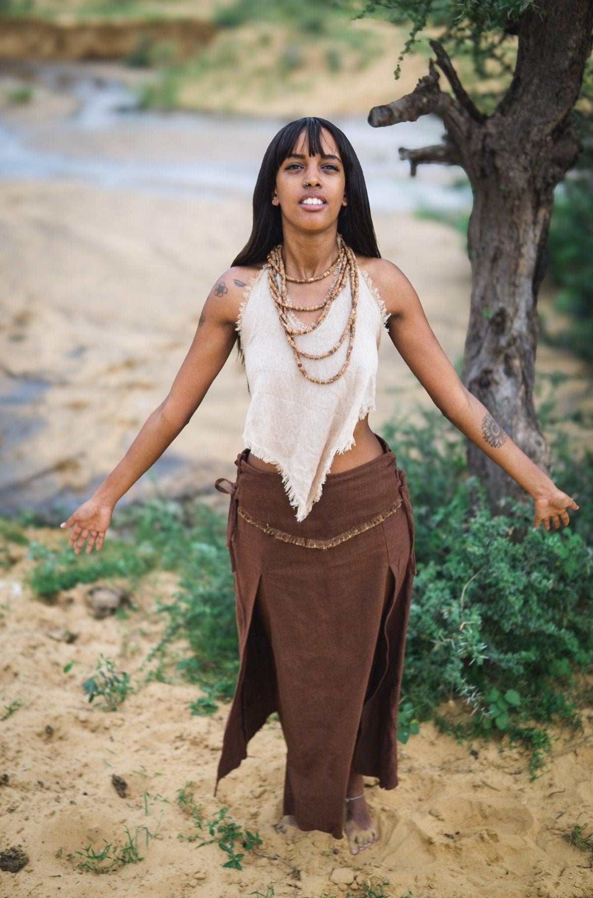 Earthy Jute Halter Top