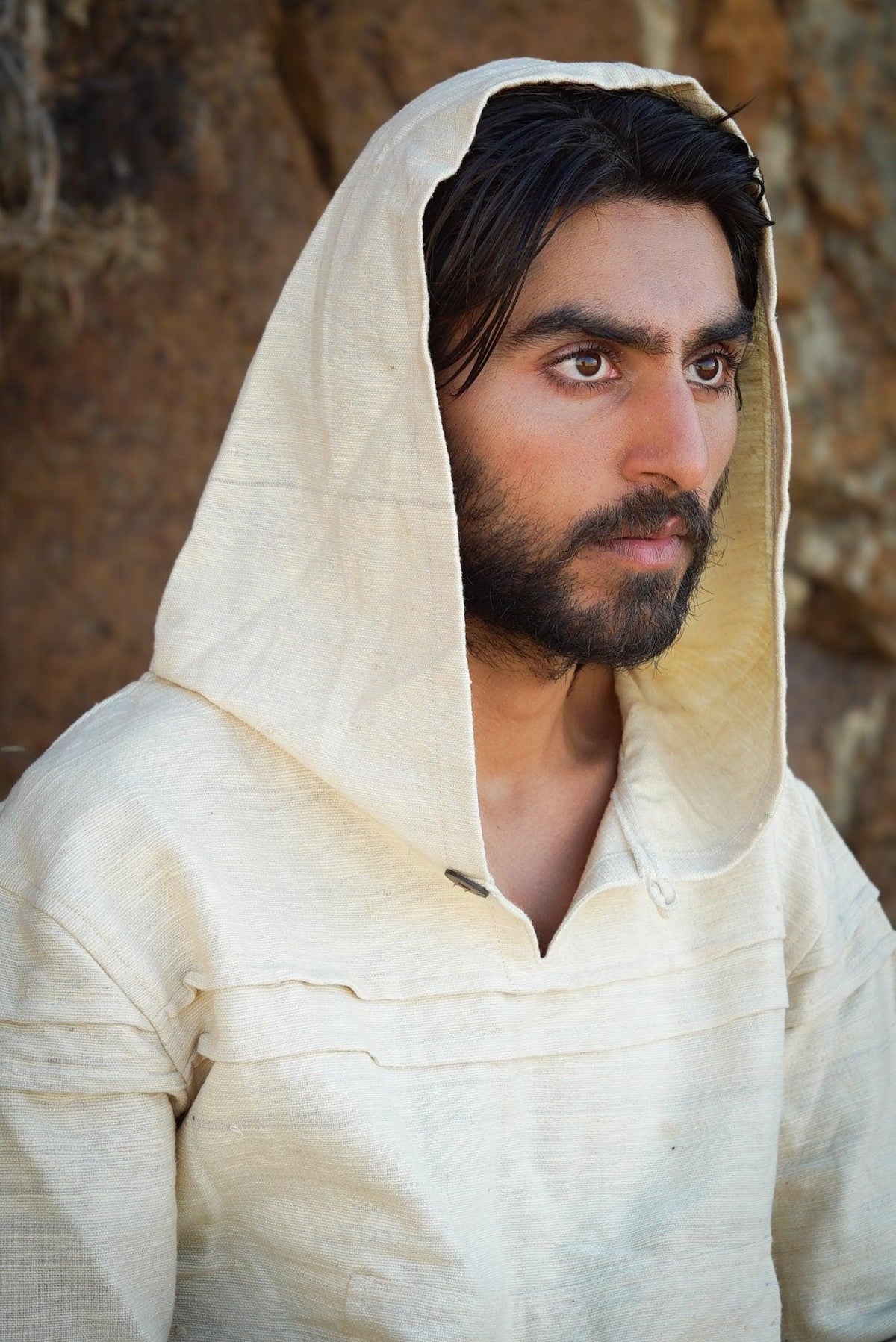 Natural Khadi Cotton Hoodie