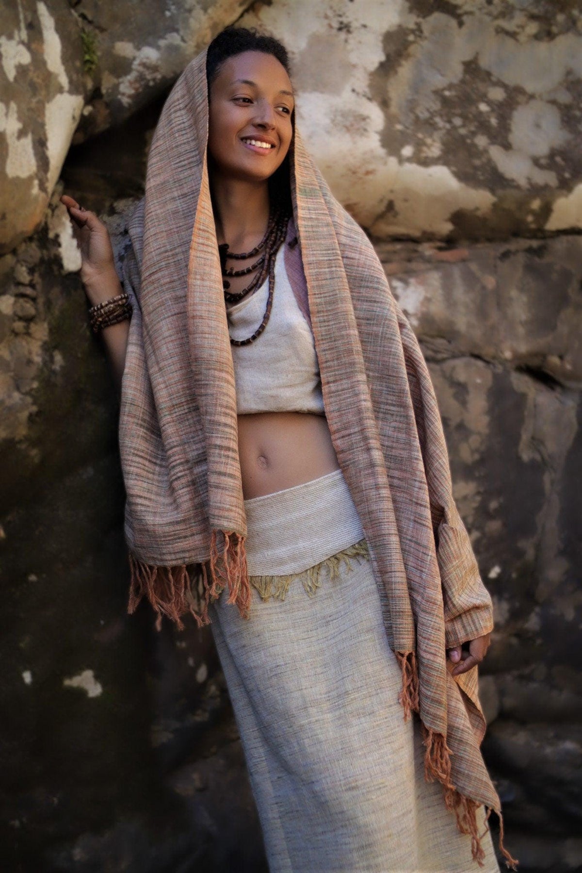 Earthy Khadi Shawl