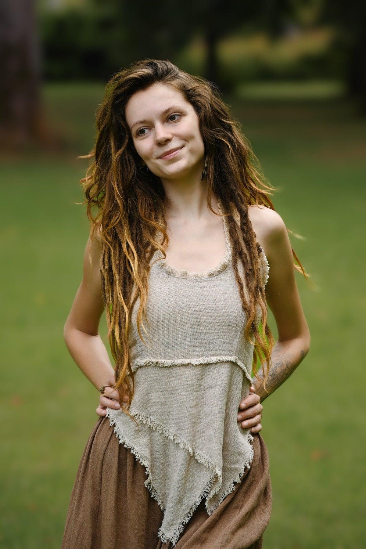 Earthy Cotton Halter Top, Pixie Halter Top, Cross Back Top, Cotton Tie Top, Earthy Halter Top, Boho Top, Festival Clothing, Gift for Her