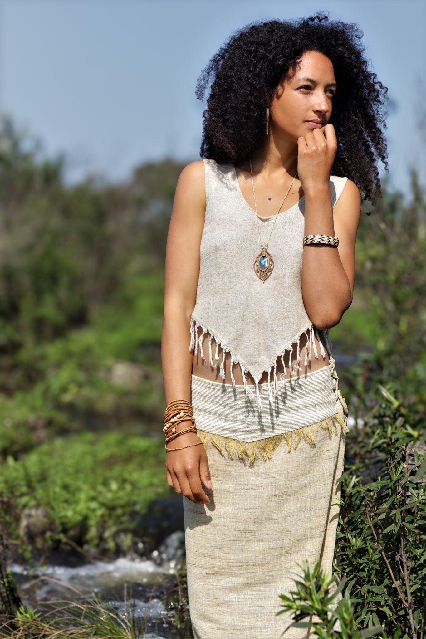 Raw Silk Frayed Crop Top
