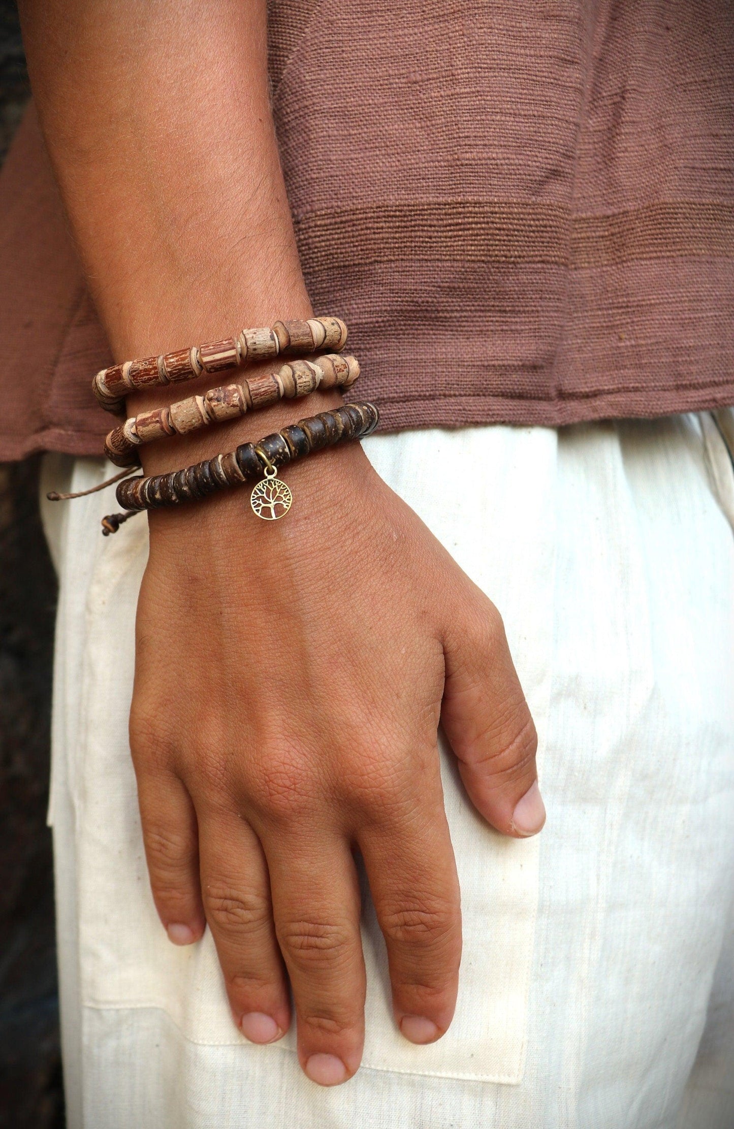 Coconut Tree of Life Bracelet