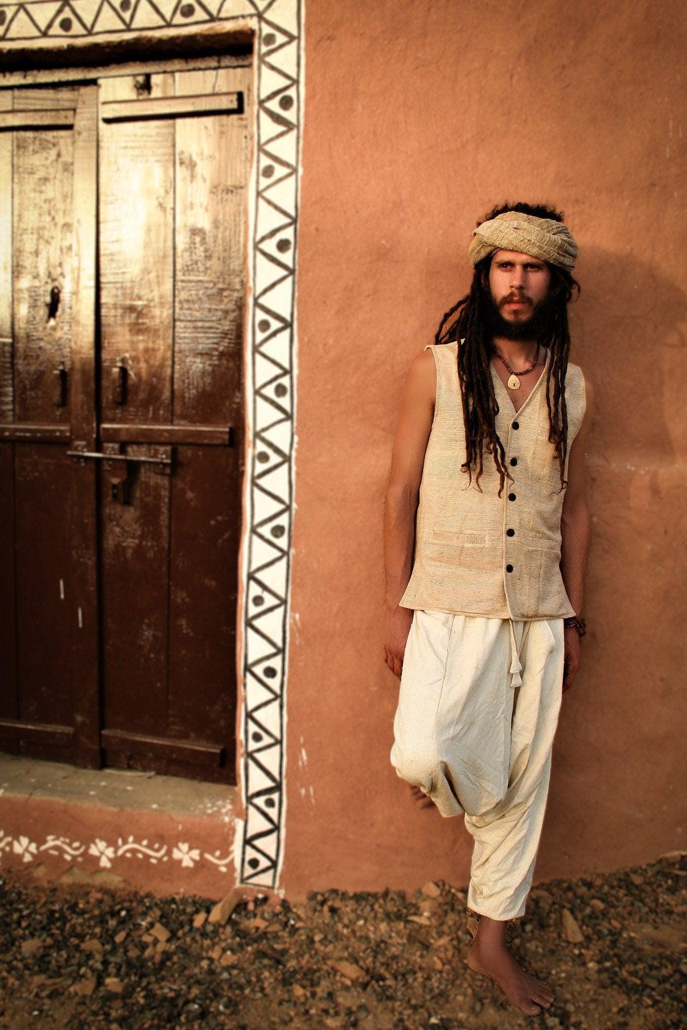 Raw Silk Men Waistcoat, Ceremonial Clothing, Earthy Clothing, Men Vest, Sleeveless Shirt, Boho Clothing, Earthy Men Top, Buttoned Men Shirt