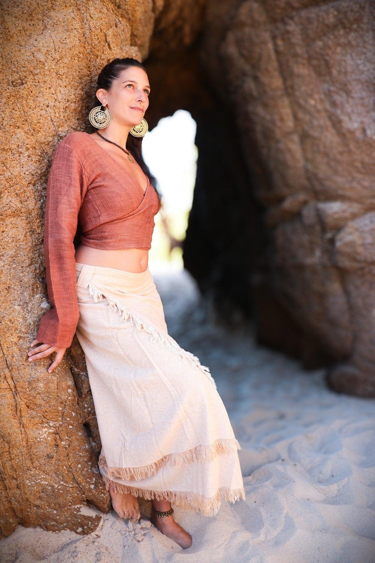 Big Shri Yantra Earrings