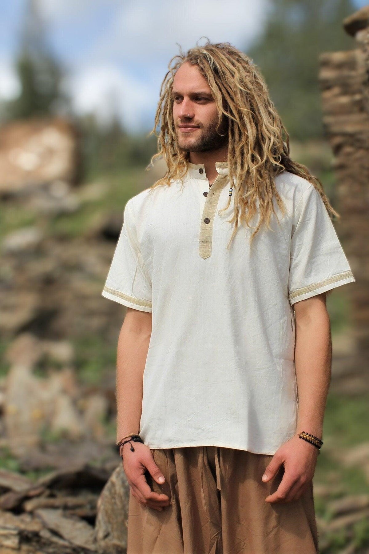 Natural Khadi Men Shirt
