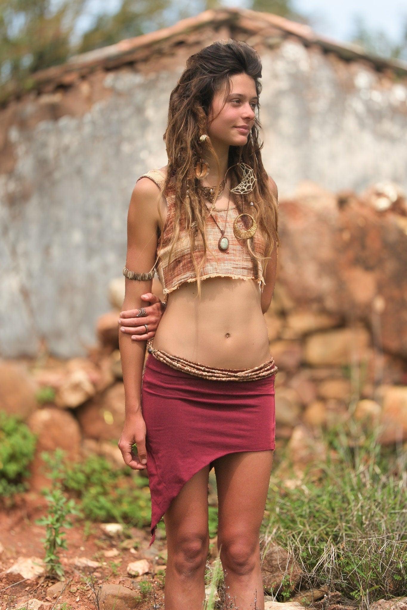 Women Pixie Skirt, Earthy Clothing, Festival Skirt, Green Mini Skirt, Fairy Skirt, Psy Trance Goa, Boho Clothing, Hippie Skirt, Elven