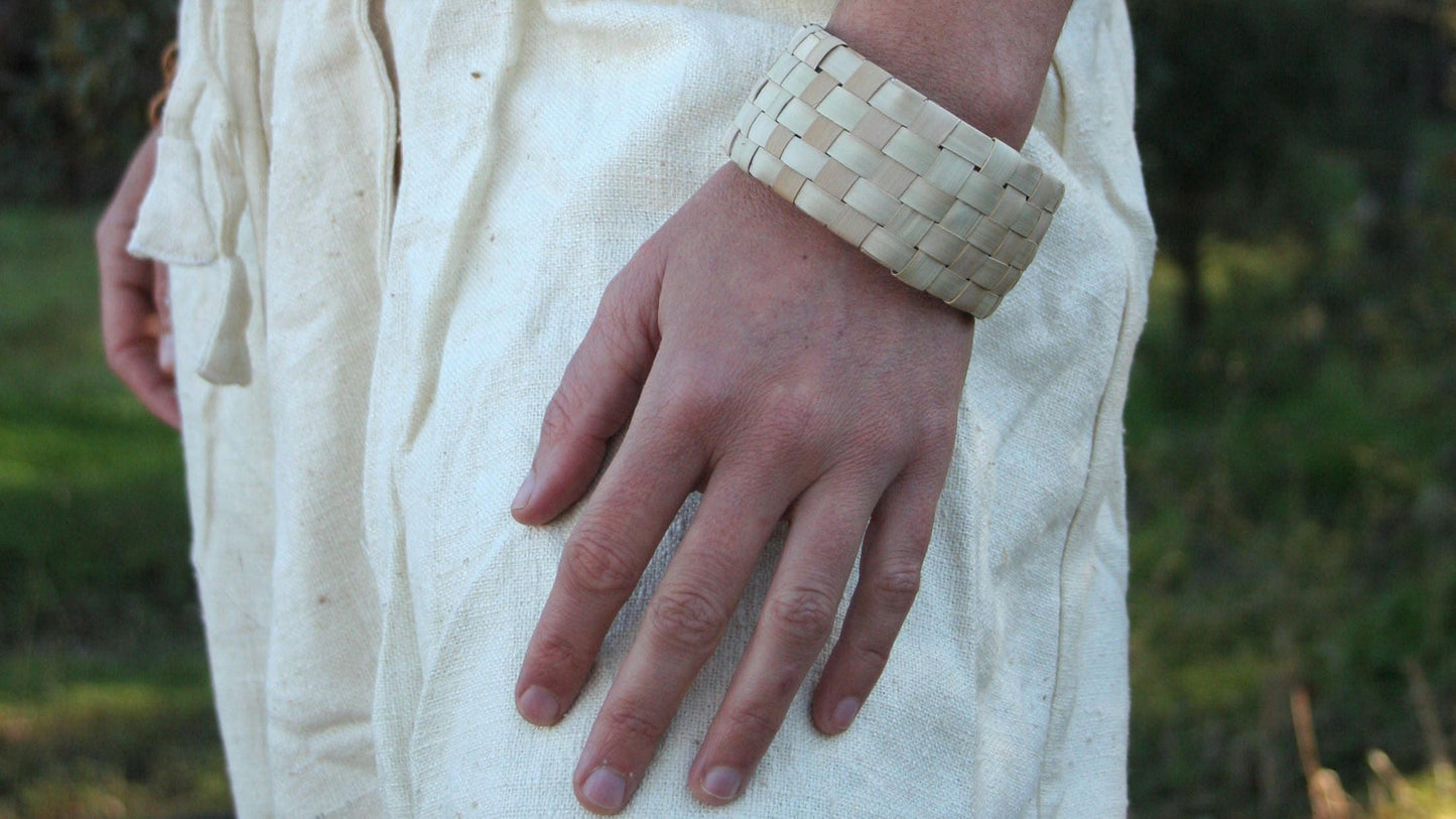 Tribal Bracelet, Bamboo Bracelet, Braided Bracelet, Woven Bracelet, Natural Fiber Bracelet, Earthy Jewelry, Boho Bracelet, Handmade, Unisex