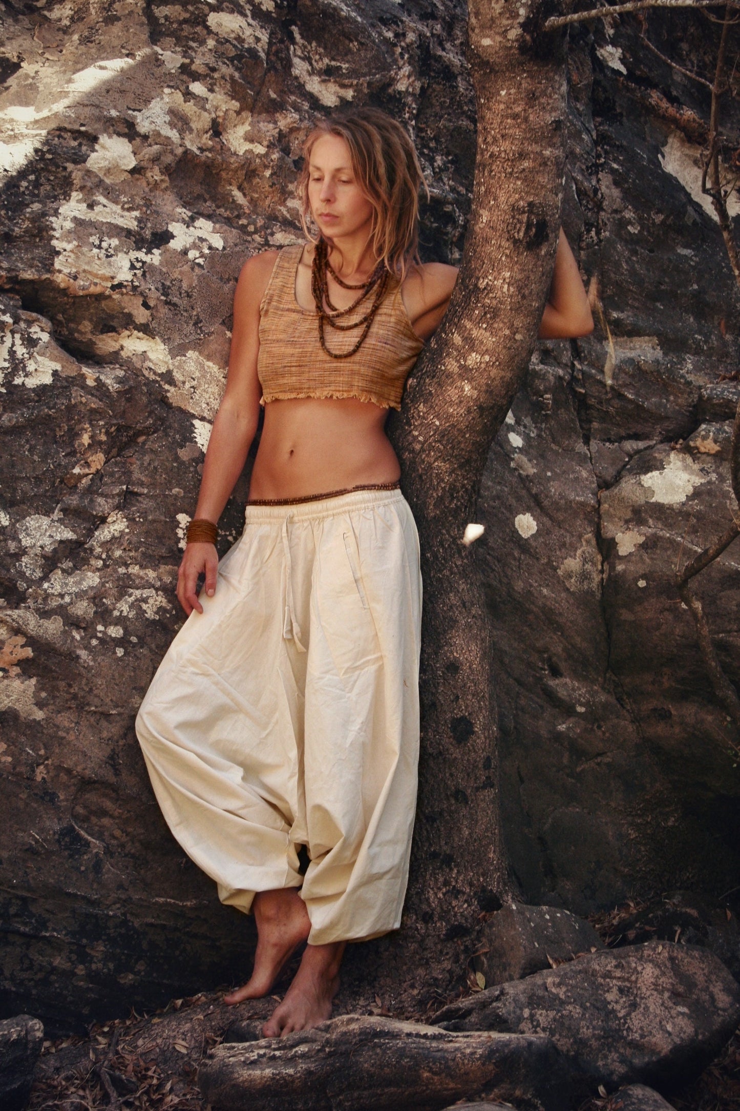 White Cotton Afghani Pants, Natural Harem Pants, Aladdin Pants, Hippie Pants, Yoga pants, Tribal Clothing, Earthy Clothing, Drop Crotch