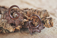 Handmade Coconut Gauges, Gauge Earrings, Coconut Earrings, Wood piercing, Wood Earrings, Tribal Style, Coconut Expanders, Ear Stretchers