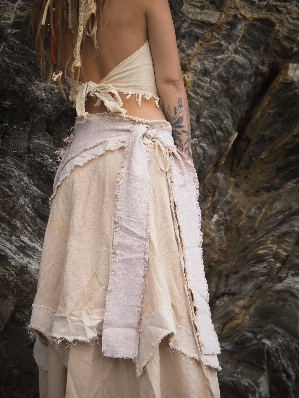 Tribal Raw Silk Pocket Belt, Fringed Pocket Belt, Raw Silk Pocket Belt, Bum bag, Waist Bag, Belt Bag, Festival Bag, Hippie, Psytrance, Yoga