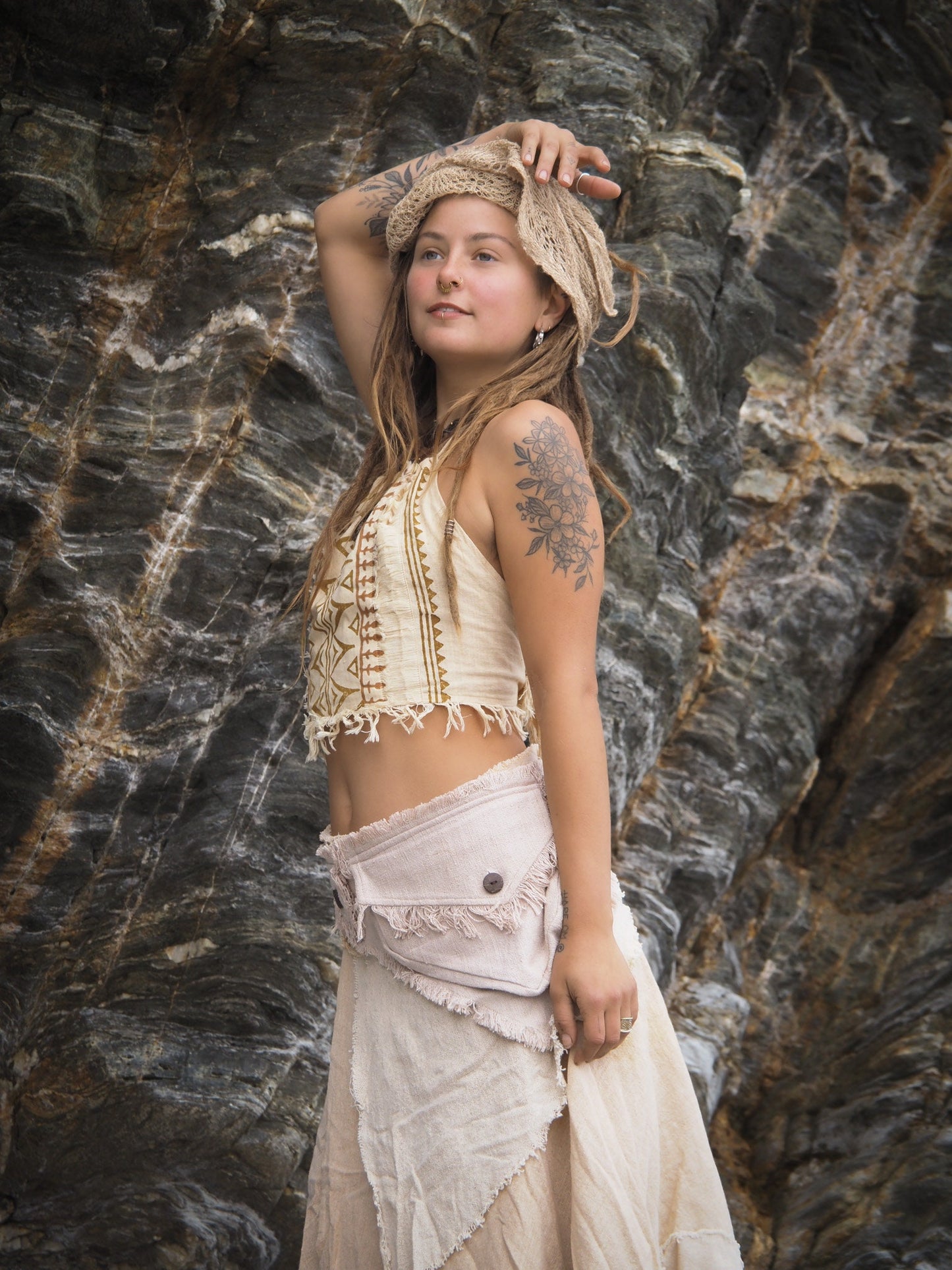 Tribal Raw Silk Pocket Belt, Fringed Pocket Belt, Raw Silk Pocket Belt, Bum bag, Waist Bag, Belt Bag, Festival Bag, Hippie, Psytrance, Yoga