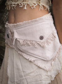 Tribal Raw Silk Pocket Belt, Fringed Pocket Belt, Raw Silk Pocket Belt, Bum bag, Waist Bag, Belt Bag, Festival Bag, Hippie, Psytrance, Yoga