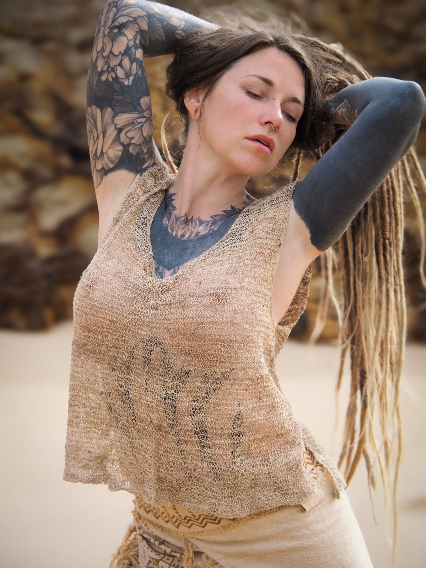 Hand Crochet Nettle Top