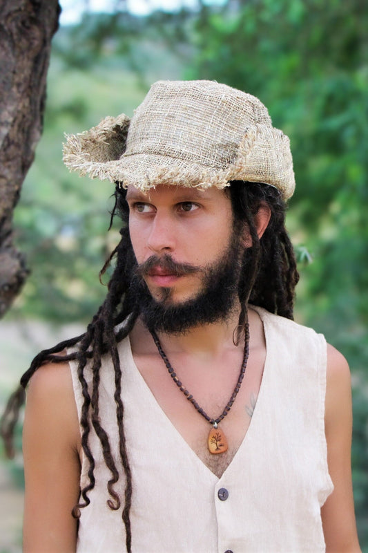 Hand Woven Hemp Hat, Hemp Sun Hat, Hemp Accessories, Ethnic Hat, Summer Hat, Beach Hat, Natural Hat, Psy Trance Goa, Safari Hat, Boho
