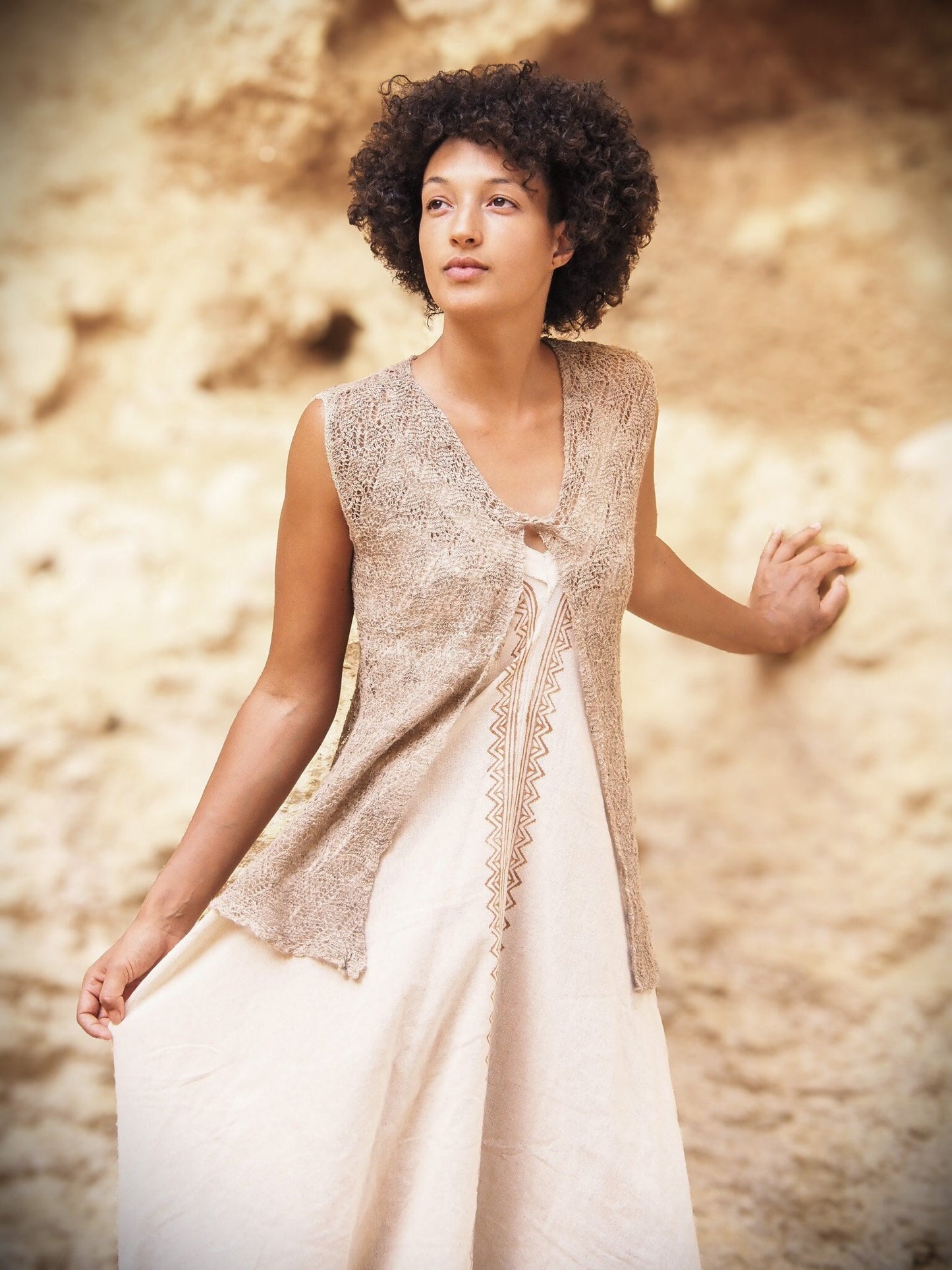Earthy Nettle Yarn Tunic