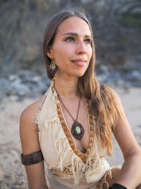 Labradorite Macramé Necklace