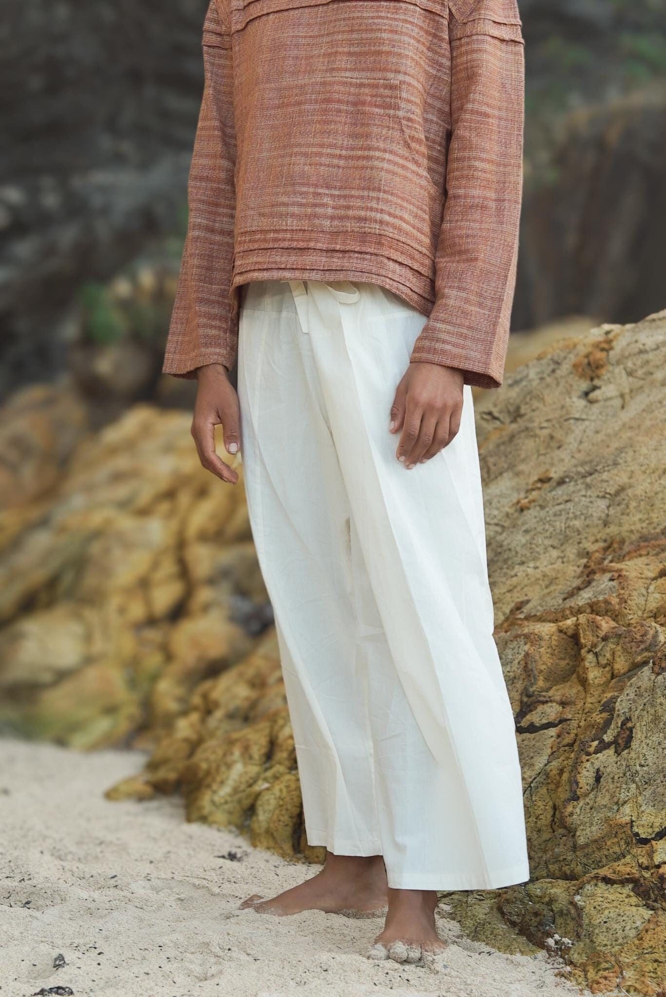 Natural Cotton Fisherman Pants