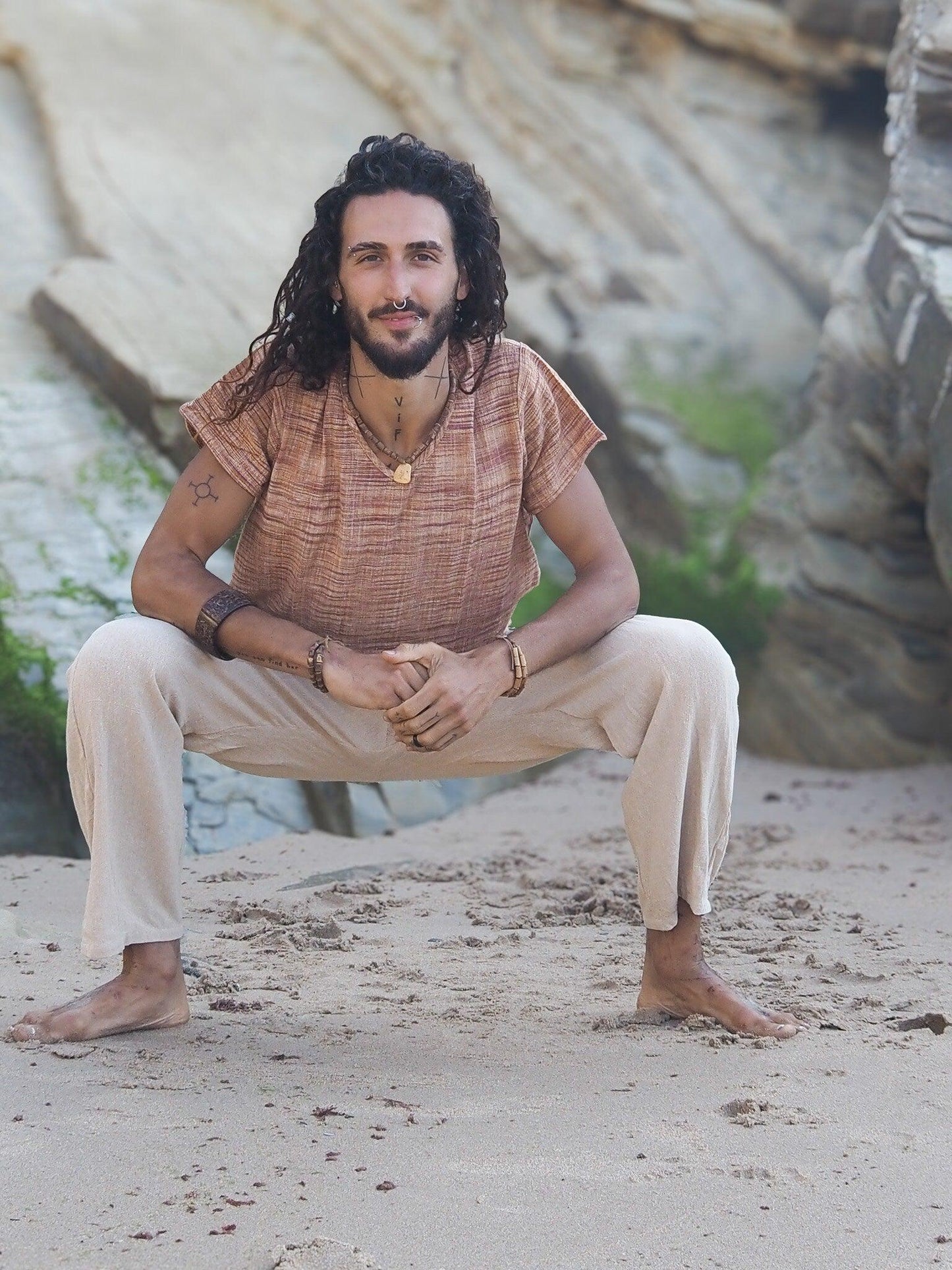 Natural Jute Pants