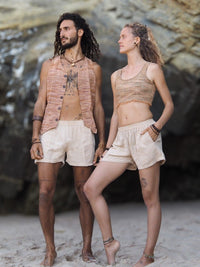 Men's Khadi Vest, Tribal Clothing, Men Waistcoat, Boho Shirt, Earthy Clothing, Khadi Clothing, Sleeveless Shirt, Tribal Vest, Gift for Him