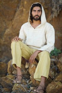 Natural Khadi Cotton Hoodie