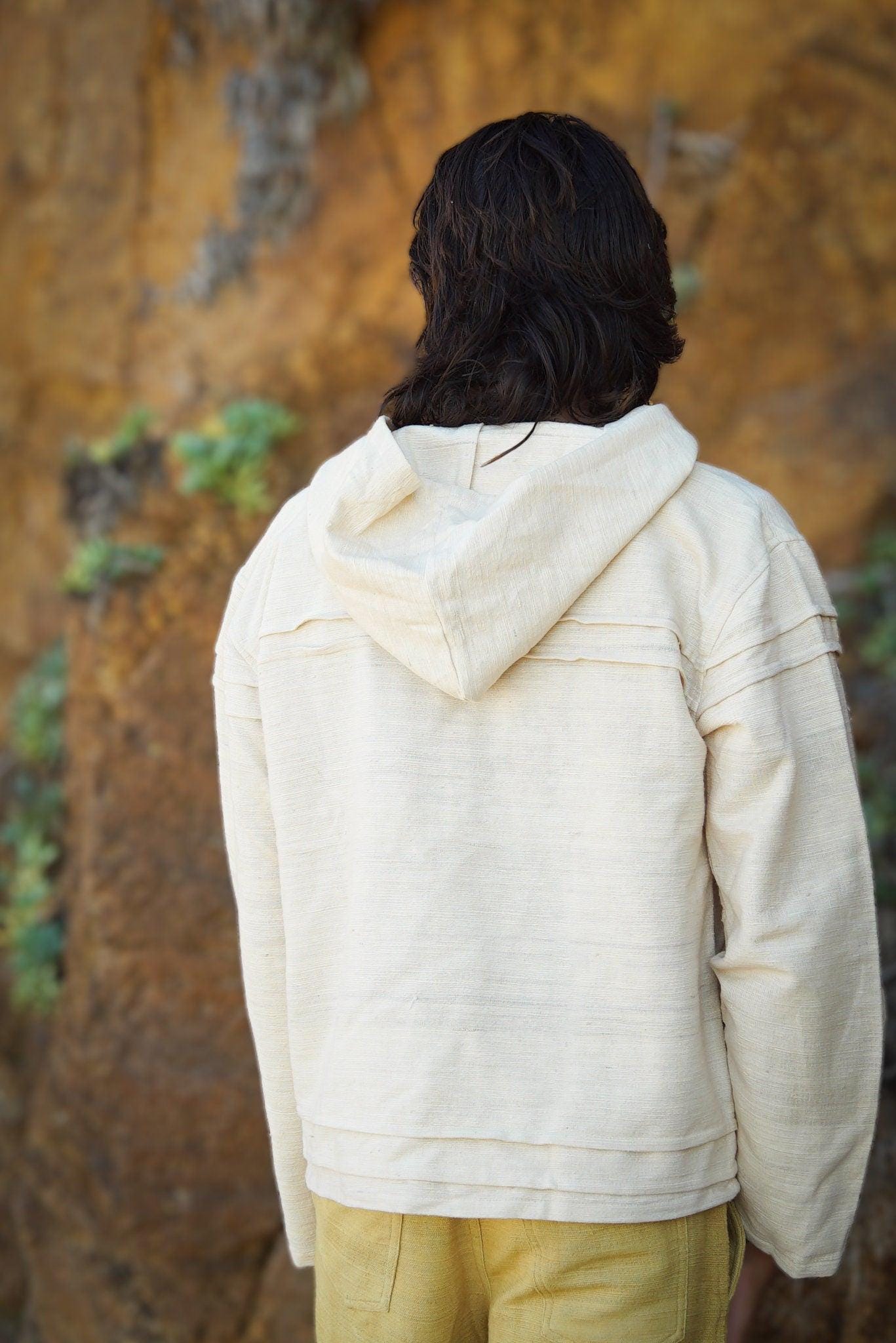 Natural Khadi Cotton Hoodie