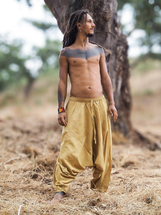 Natural Dye Afghani Pants, Organic Dye Harem Pants, Plant Dyed Pants, Aladdin Pants, Hippie Pants, Yoga Pants, Tribal Clothing, Drop Crotch