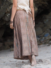 Khadi Wrap Skirt, Wrap Skirt, Khadi Clothing, Loose Maxi Skirt, Hippie Skirt, Natural Clothing, Boho Skirt, Hand Loomed Skirt, Oversize