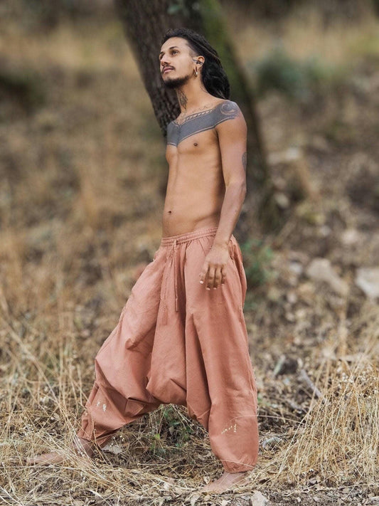 Natural Dye Afghani Pants, Organic Dye Harem Pants, Plant Dyed Pants, Aladdin Pants, Hippie Pants, Yoga Pants, Tribal Clothing, Drop Crotch