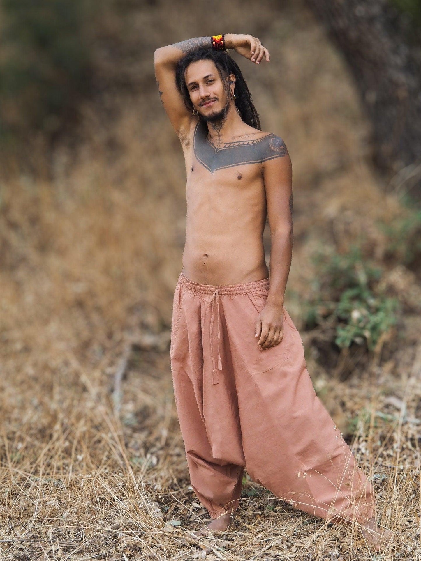 Natural Dye Afghani Pants, Organic Dye Harem Pants, Plant Dyed Pants, Aladdin Pants, Hippie Pants, Yoga Pants, Tribal Clothing, Drop Crotch