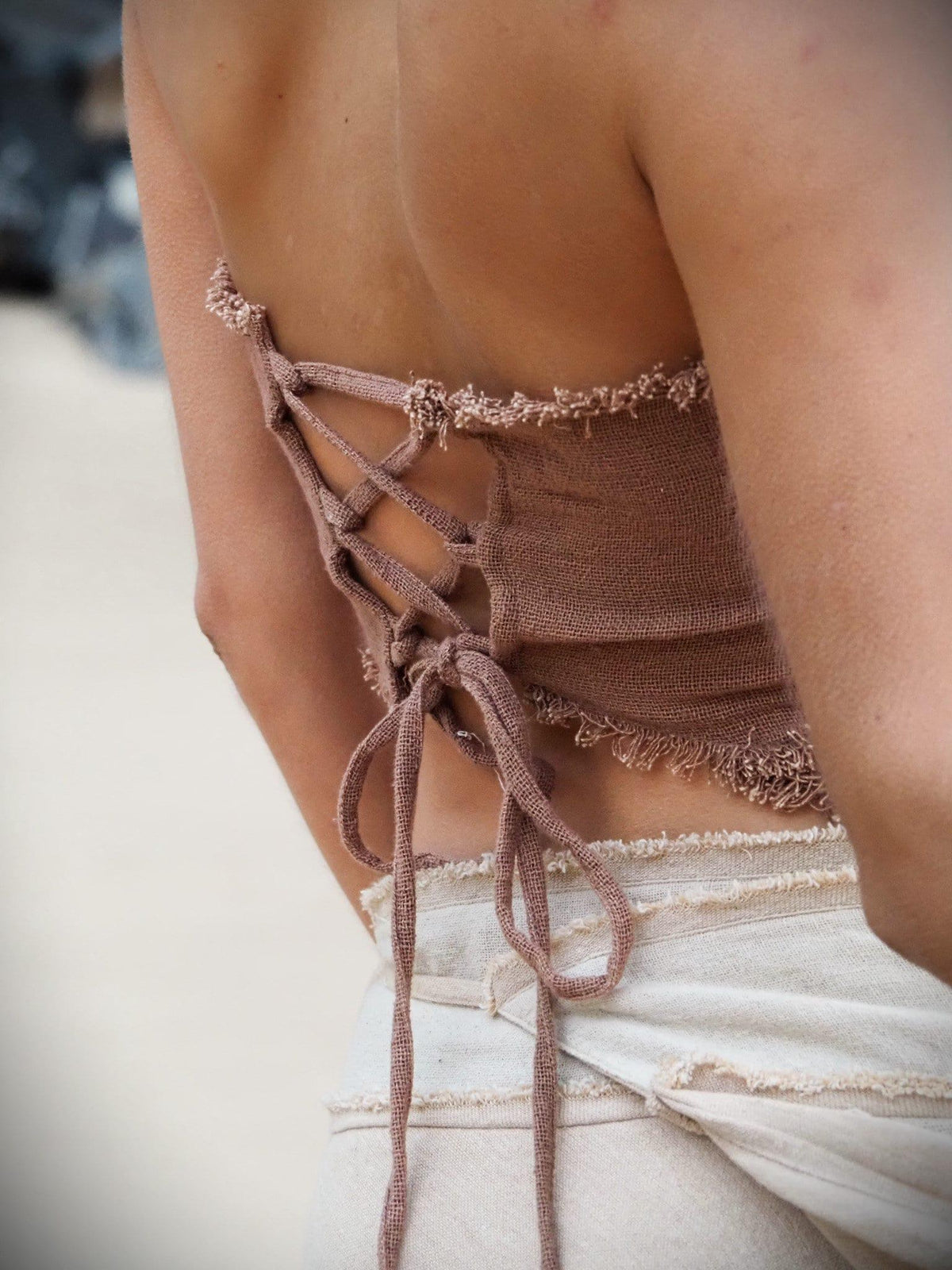 Earthy Cotton Halter Top