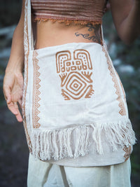 Big Tribal Side Bag, Ethnic Bag, Beach Bag, Unique Shoulder bag, Fringe Bag, Crossbody Bag, Boho Bag, Hippie Bag, Sling