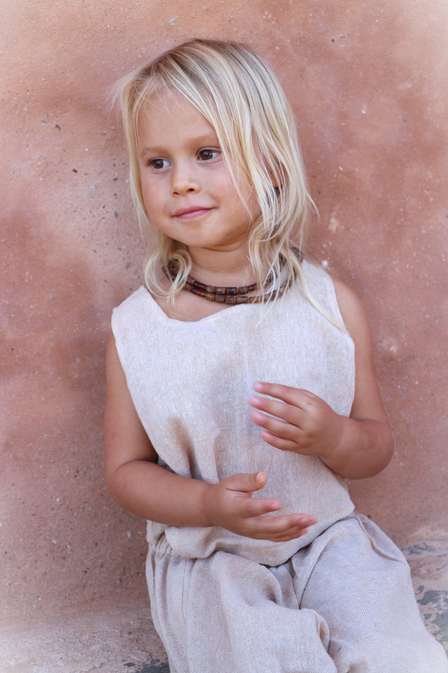 Small Kids Jute Top, Kids Jute Top, Kids Natural Top, Organic Kids Clothing, Kids Unisex Shirt, Kids Eco Top, Childrens Organic Top