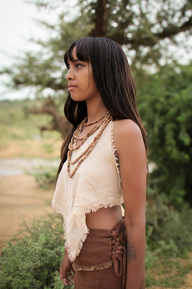 Earthy Jute Halter Top