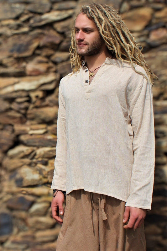 Natural Jute Men Shirt
