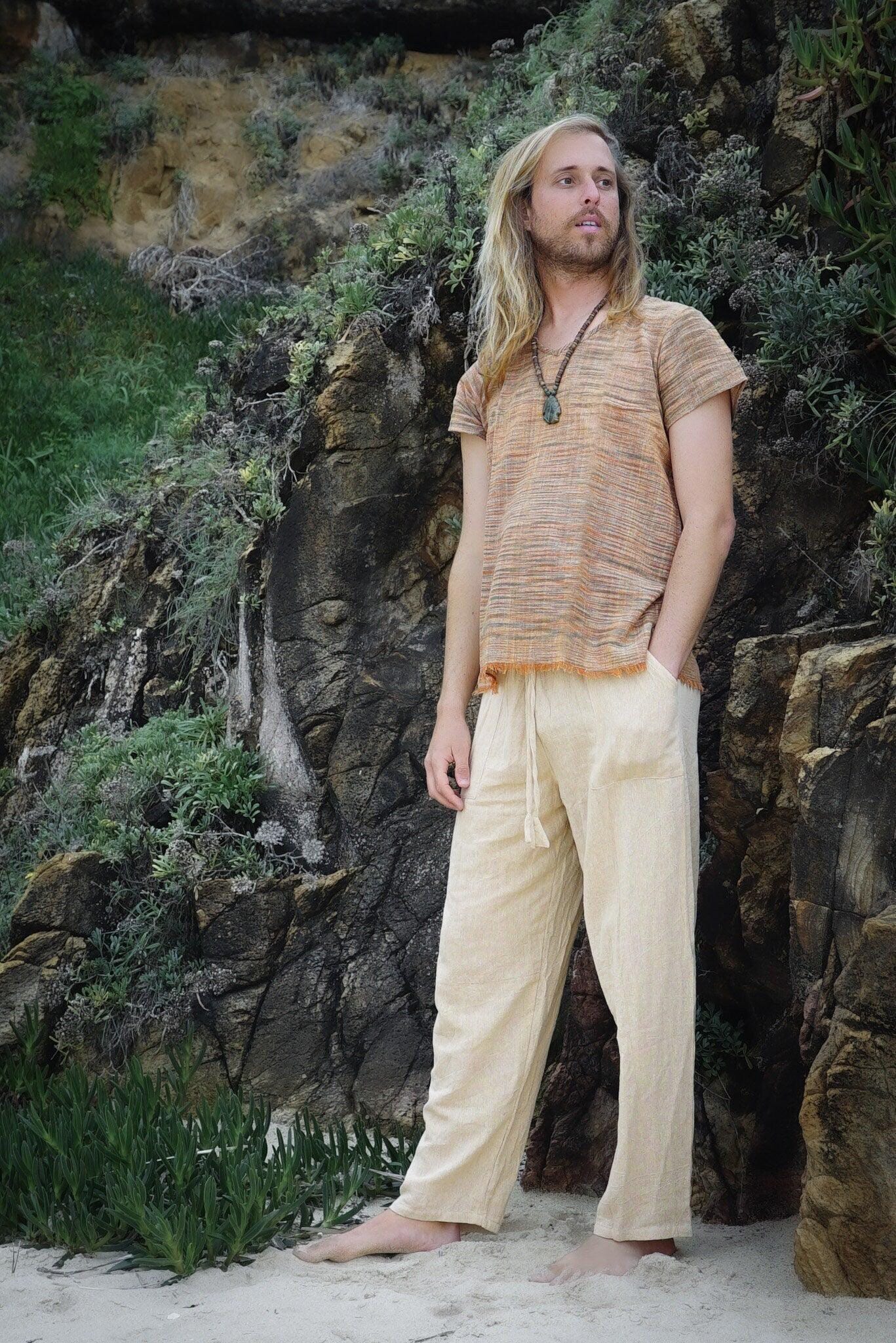 Natural Jute Pants
