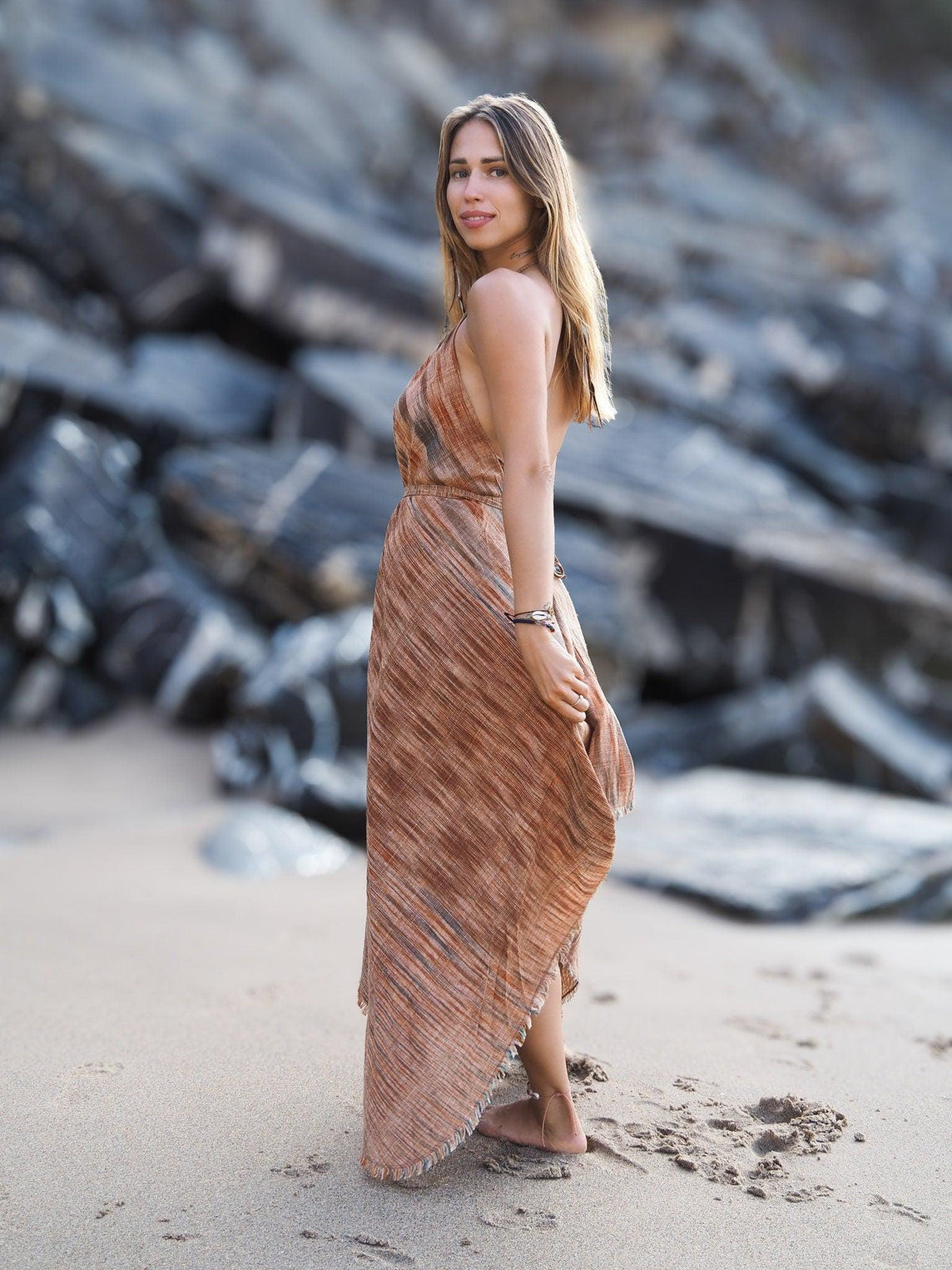 Boho Khadi Goddess Dress