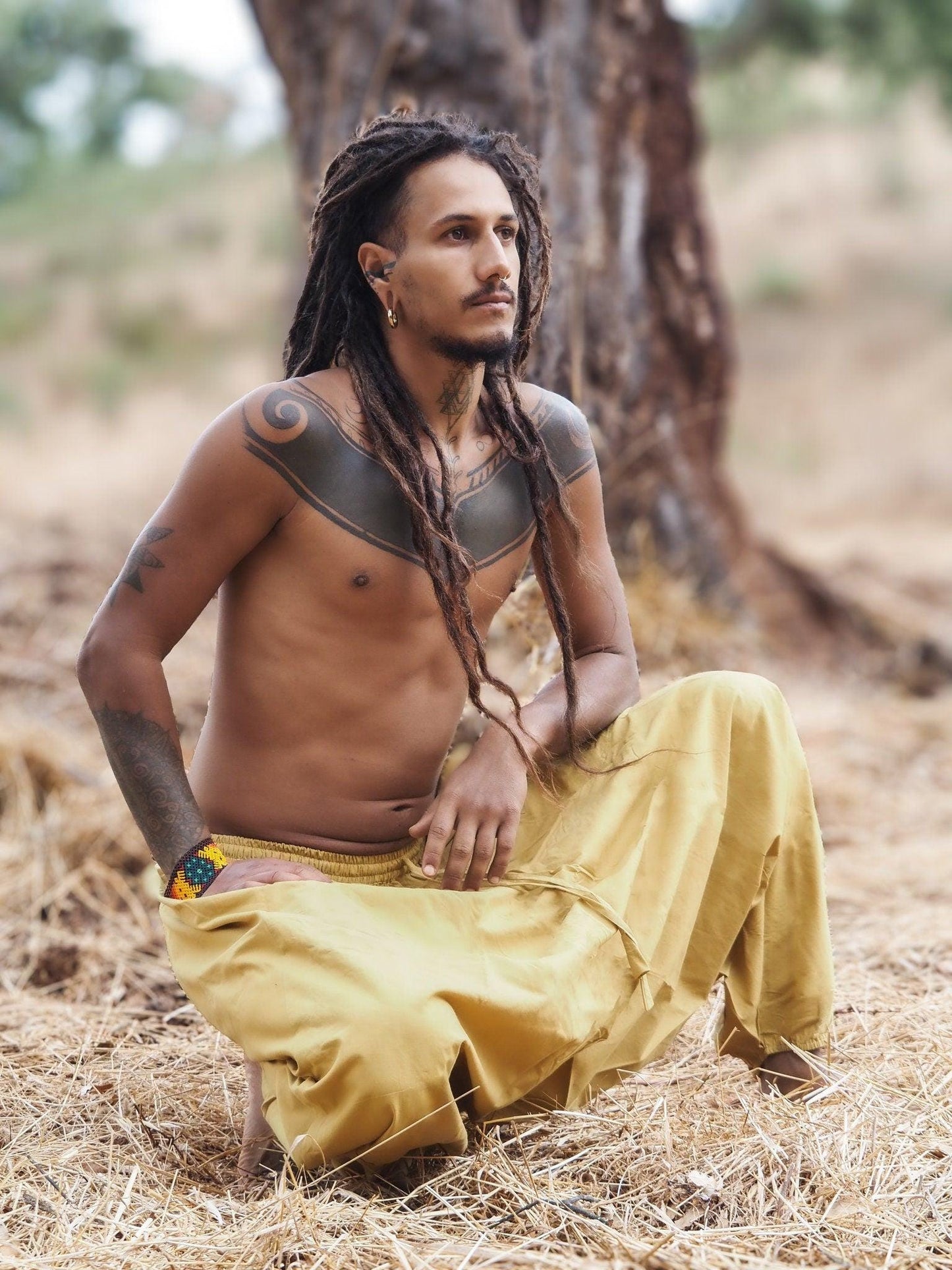 Natural Dye Afghani Pants, Organic Dye Harem Pants, Plant Dyed Pants, Aladdin Pants, Hippie Pants, Yoga Pants, Tribal Clothing, Drop Crotch