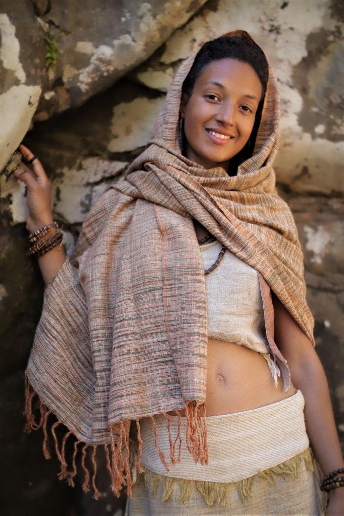 Earthy Khadi Shawl
