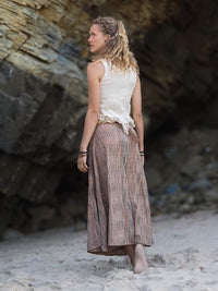 Khadi Wrap Skirt, Wrap Skirt, Khadi Clothing, Loose Maxi Skirt, Hippie Skirt, Natural Clothing, Boho Skirt, Hand Loomed Skirt, Oversize