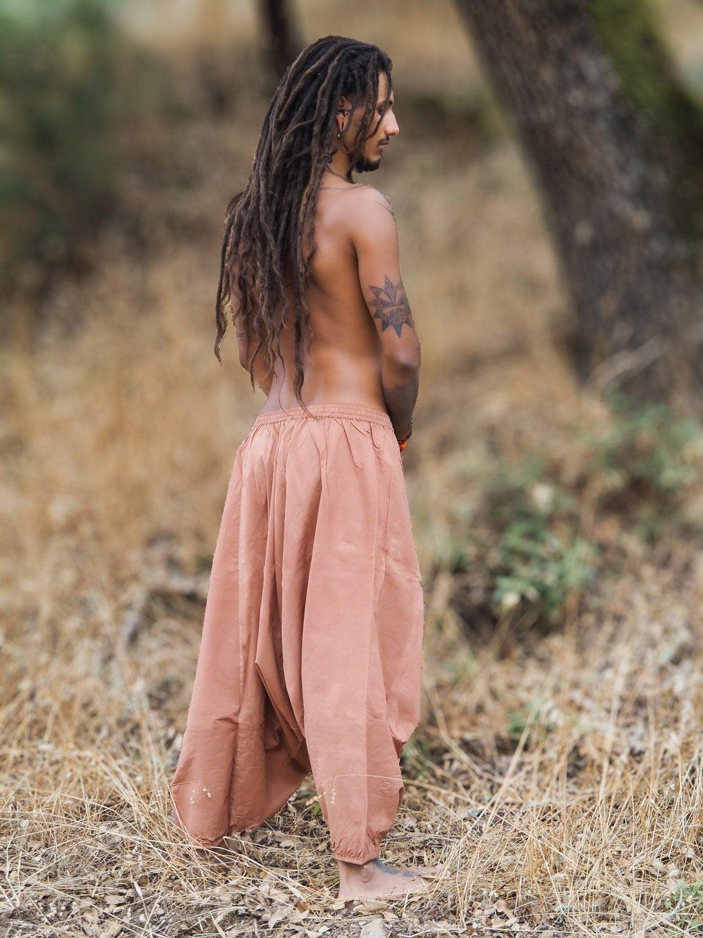 Natural Dye Afghani Pants, Organic Dye Harem Pants, Plant Dyed Pants, Aladdin Pants, Hippie Pants, Yoga Pants, Tribal Clothing, Drop Crotch