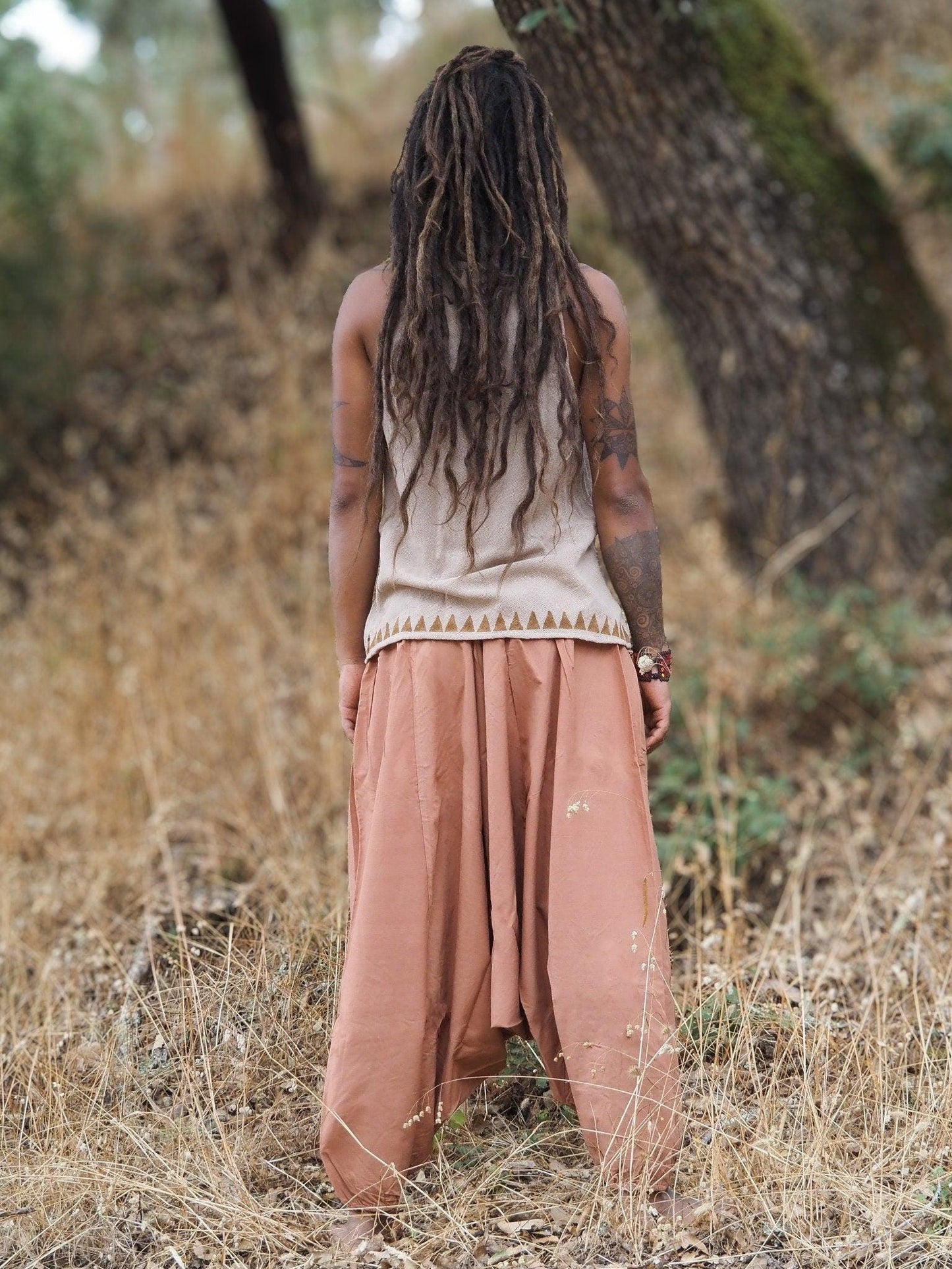 Natural Dye Afghani Pants, Organic Dye Harem Pants, Plant Dyed Pants, Aladdin Pants, Hippie Pants, Yoga Pants, Tribal Clothing, Drop Crotch
