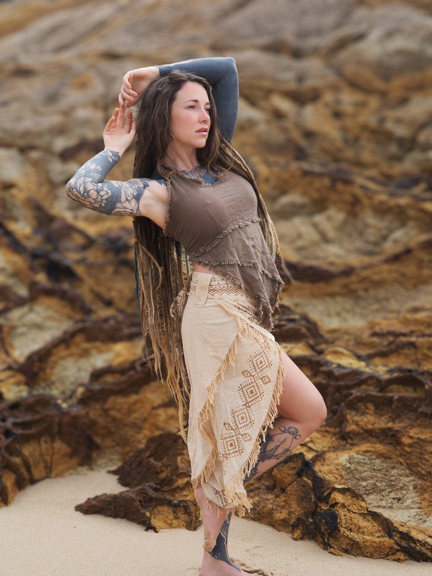 Earthy Cotton Halter Top